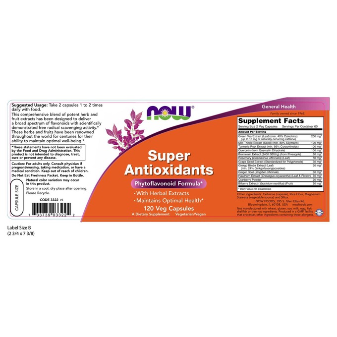 Super Antioxidants with Herbal Extracts, , large
