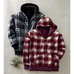 Fleece Reversible Hoodie, , large
