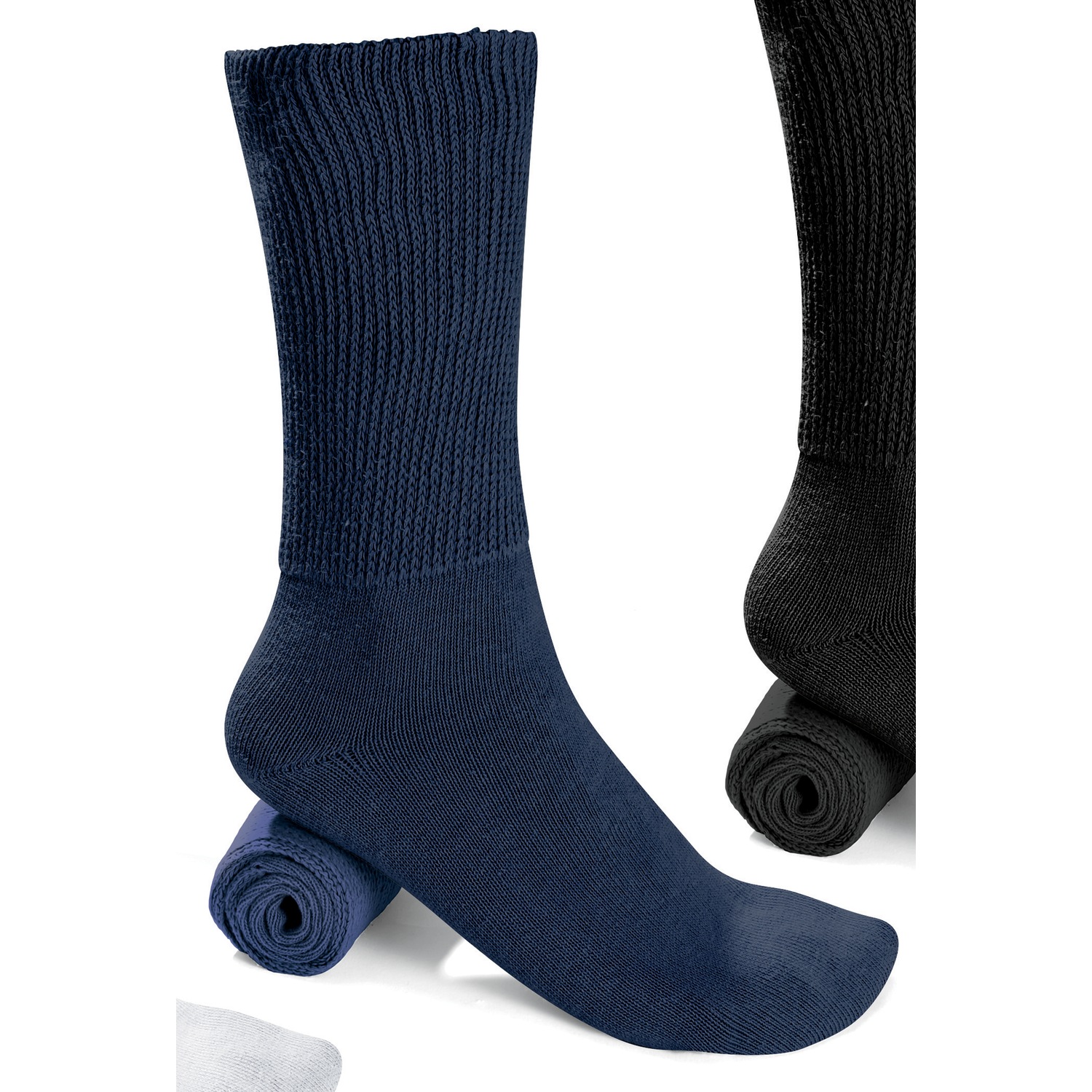 Unisex ExtraWide Medical Crew Socks Bwell Now