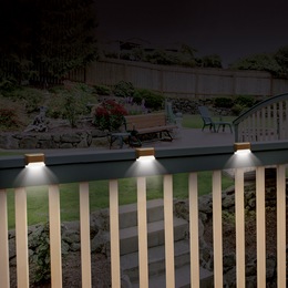 Set of 3 Solar Deck Lights, , large