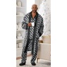 Black & White Pajamas & Robe by Steve Harvey, , large